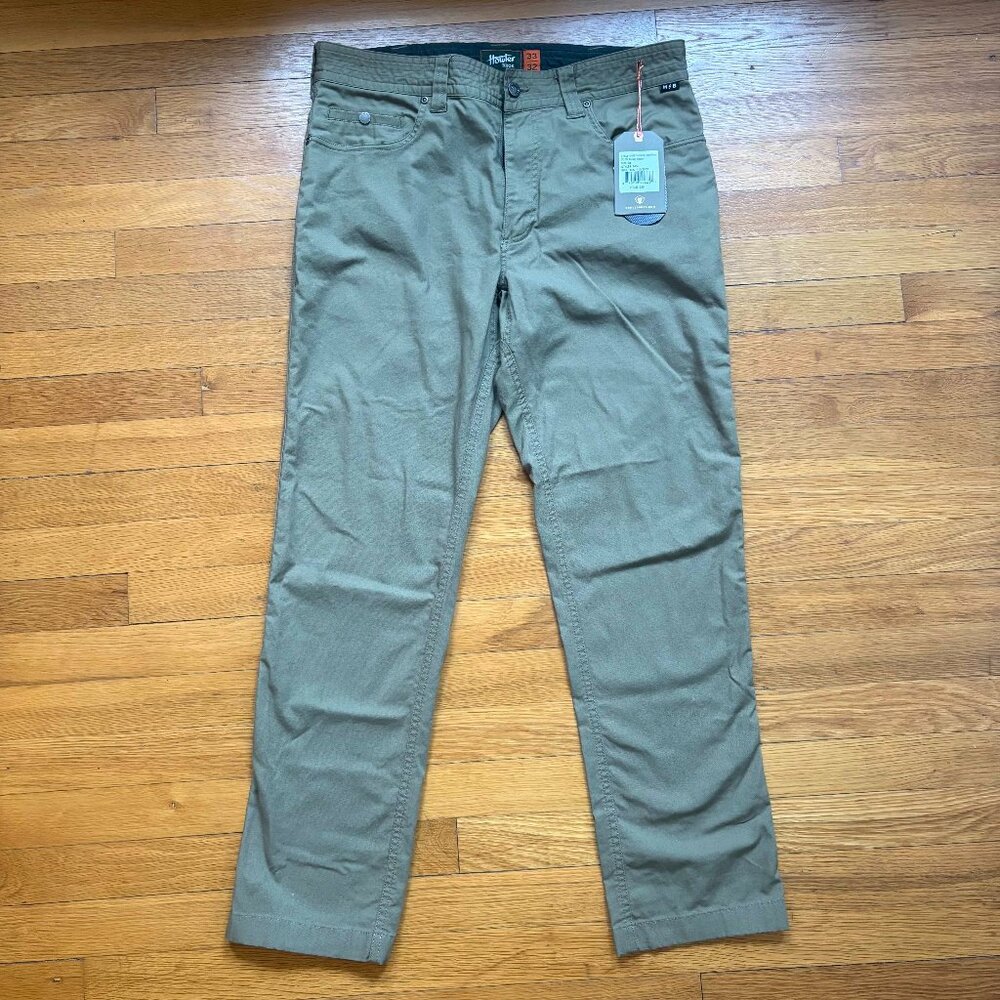 Howler Brothers Frontside 5 Pocket Pants - 33" x 30" - Dusky Green